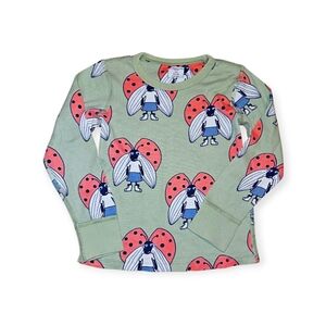 Polarn O. Pyret 100% Cotton Ladybugs Pajama Top, Size 3-4 Years